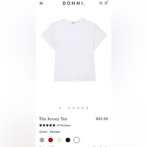 DONNI. White Tee